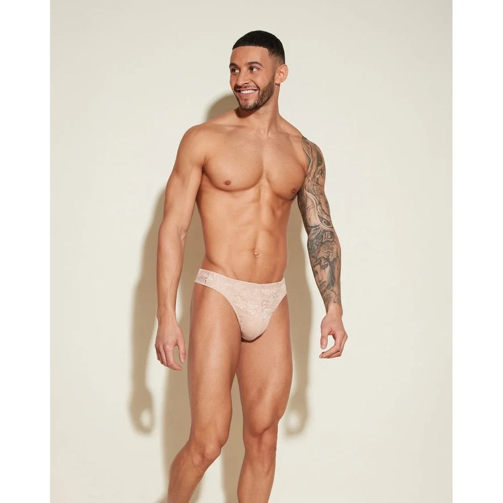 Cosabella Never Say Never Men's Classic G-String Lace Thong S Sette NWT